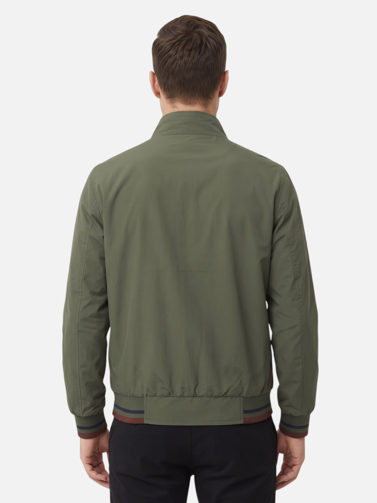 Veste Harrington Homme à Rayures Zippée