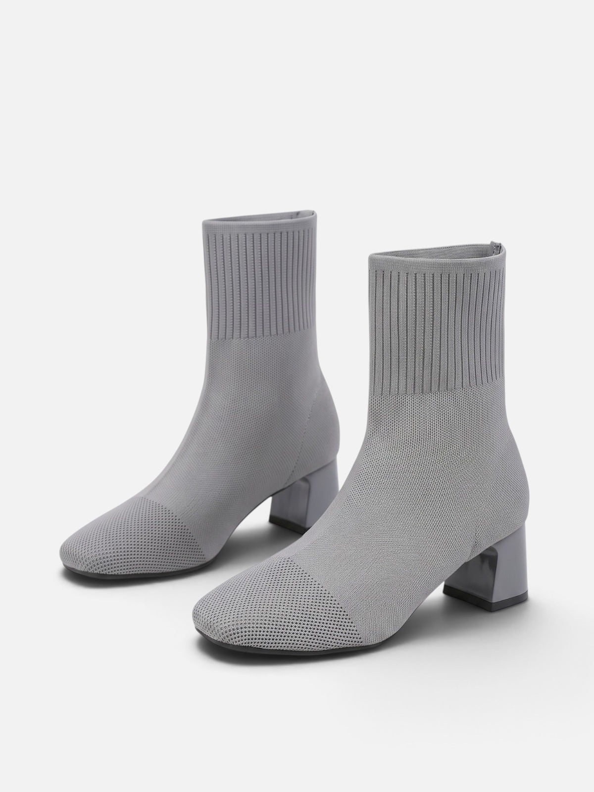 Bottines Chaussette Femme Talon Bloc