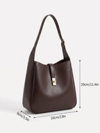Sac Hobo Femme Cuir Fermoir Tournant Avec Pochette