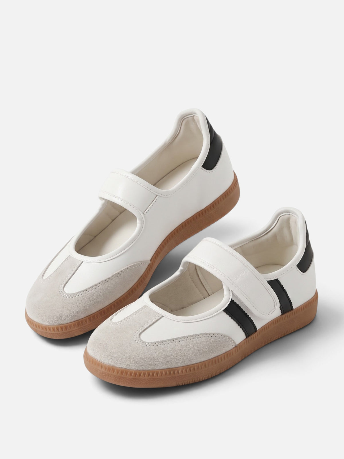 Baskets Style Salomé Femme Rayures Contrastées
