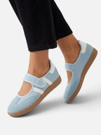 Baskets Style Salomé Femme Rayures Contrastées