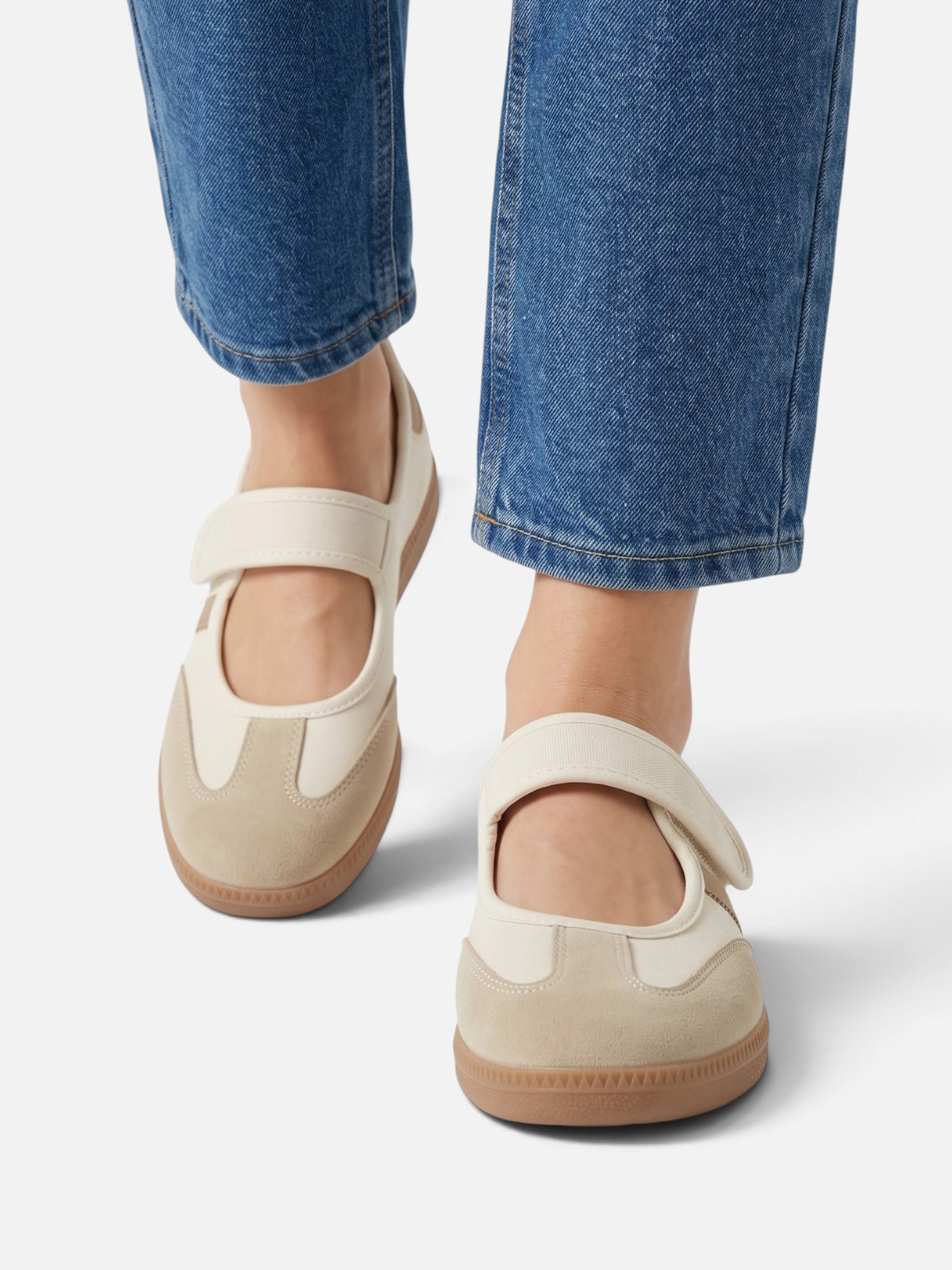 Baskets Style Salomé Femme Rayures Contrastées