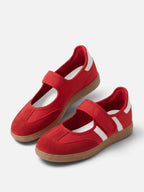 Baskets Style Salomé Femme Rayures Contrastées