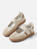Baskets Style Salomé Femme Rayures Contrastées