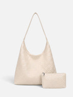 Sac Hobo Femme Tressé Avec Pochette