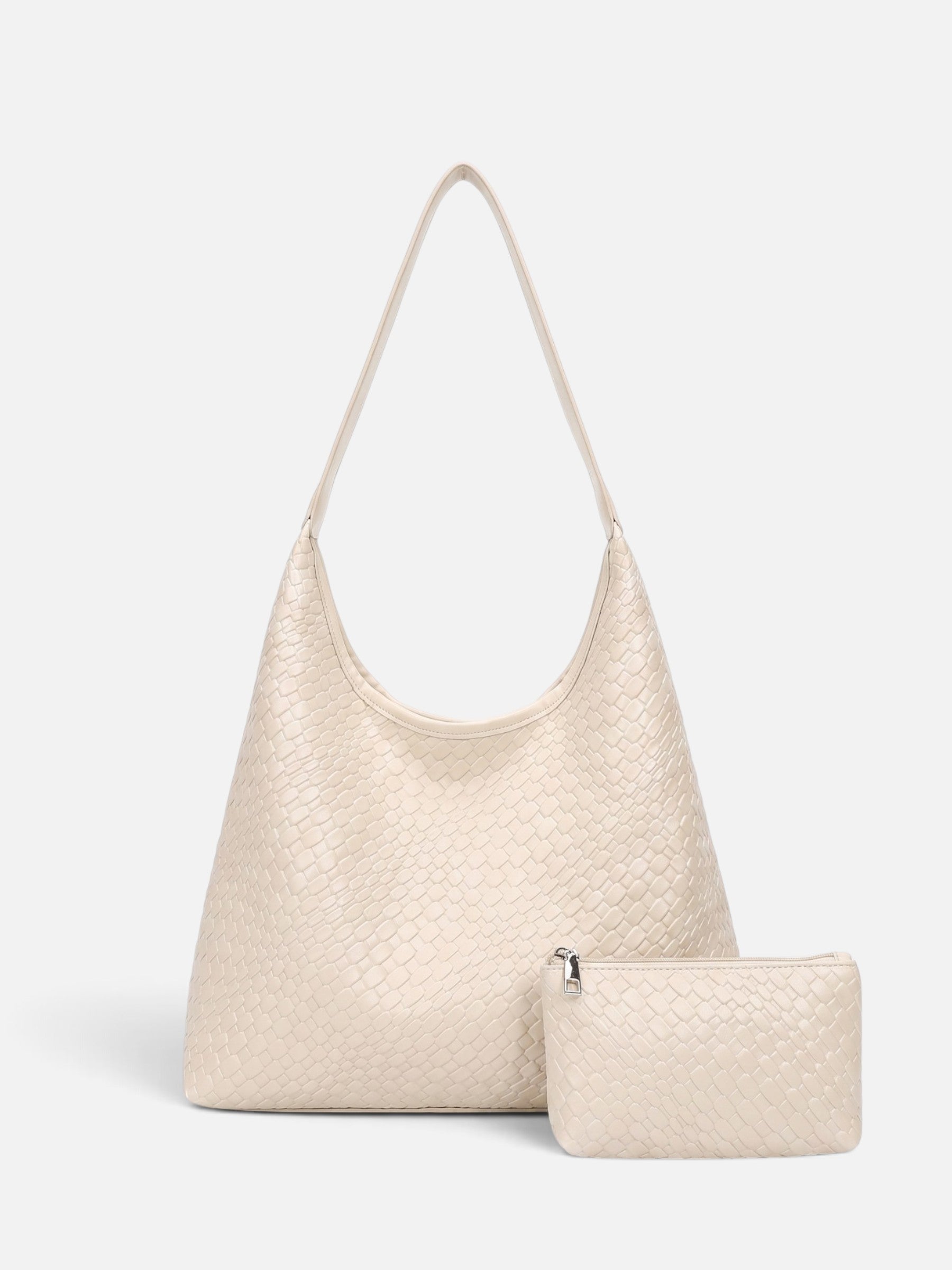 Sac Hobo Femme Tressé Avec Pochette