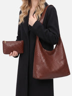 Sac Hobo Femme Tressé Avec Pochette