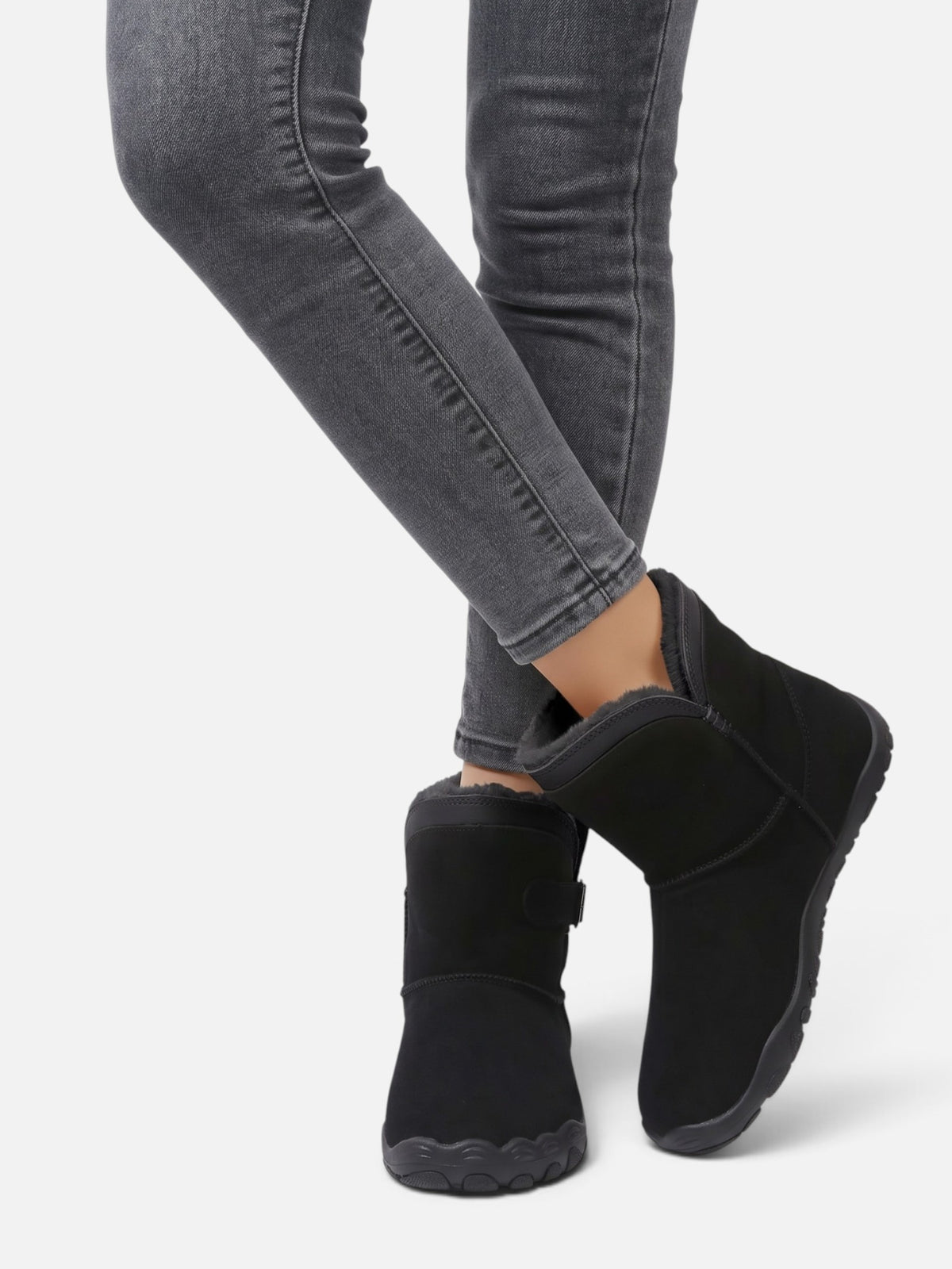 Bottines Femme Fourrées à Boucle