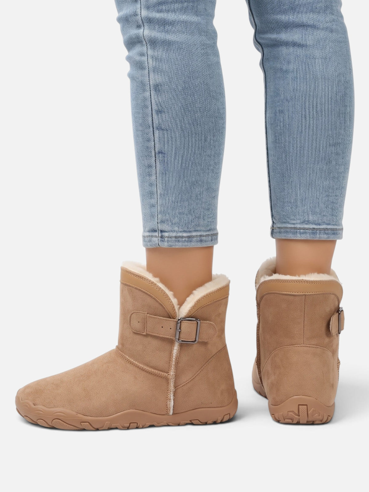 Bottines Femme Fourrées à Boucle