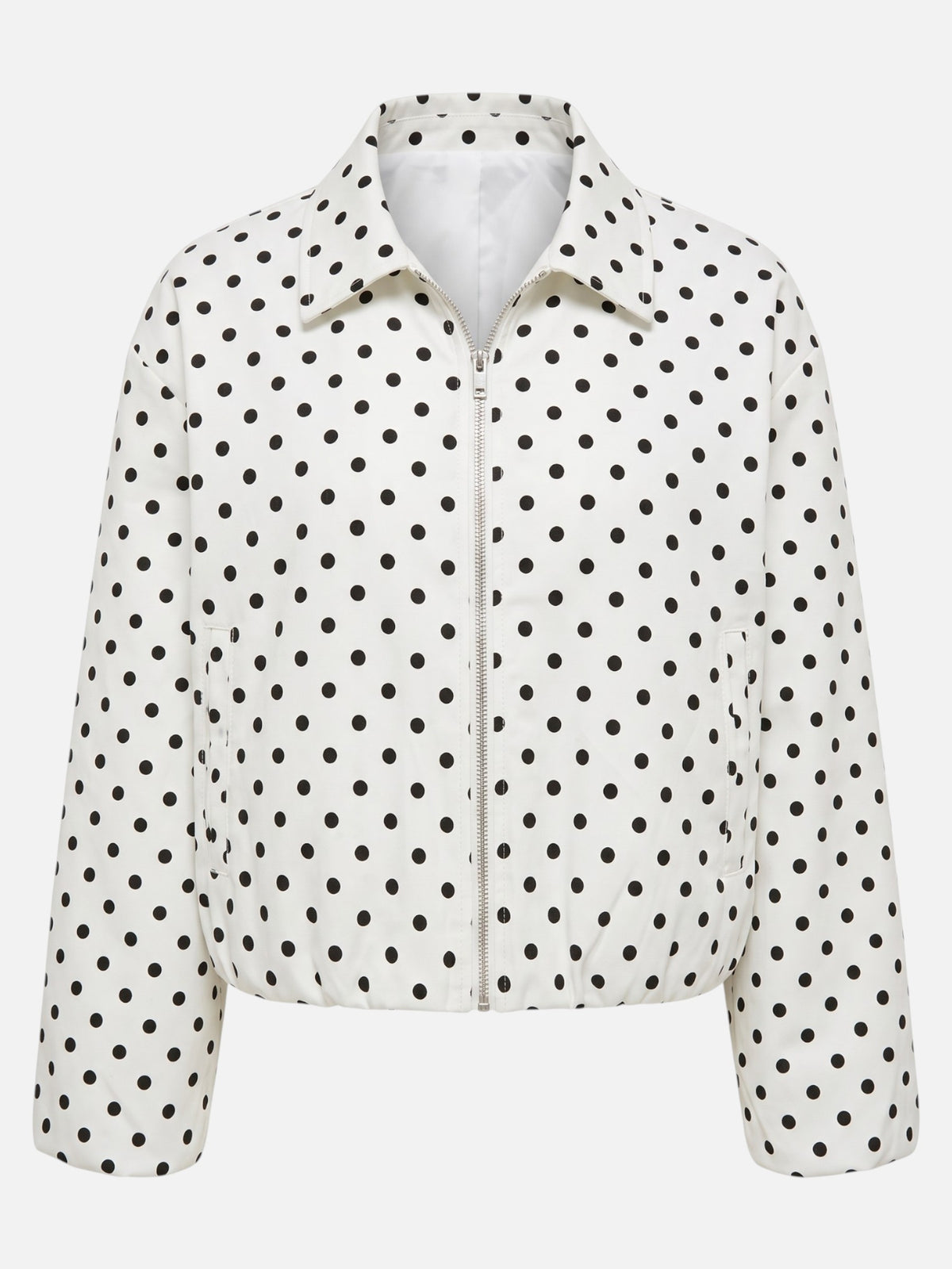 Blouson Bombardier Femme Court à Pois