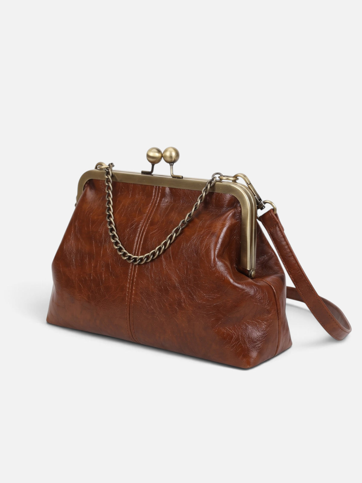 Sac Bandoulière Femme Simili Cuir Fermoir Clic Clac