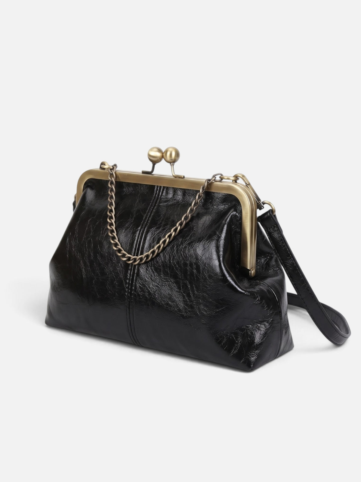 Sac Bandoulière Femme Simili Cuir Fermoir Clic Clac