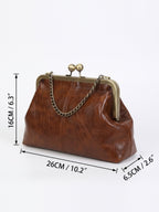 Sac Bandoulière Femme Simili Cuir Fermoir Clic Clac