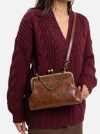 Sac Bandoulière Femme Simili Cuir Fermoir Clic Clac