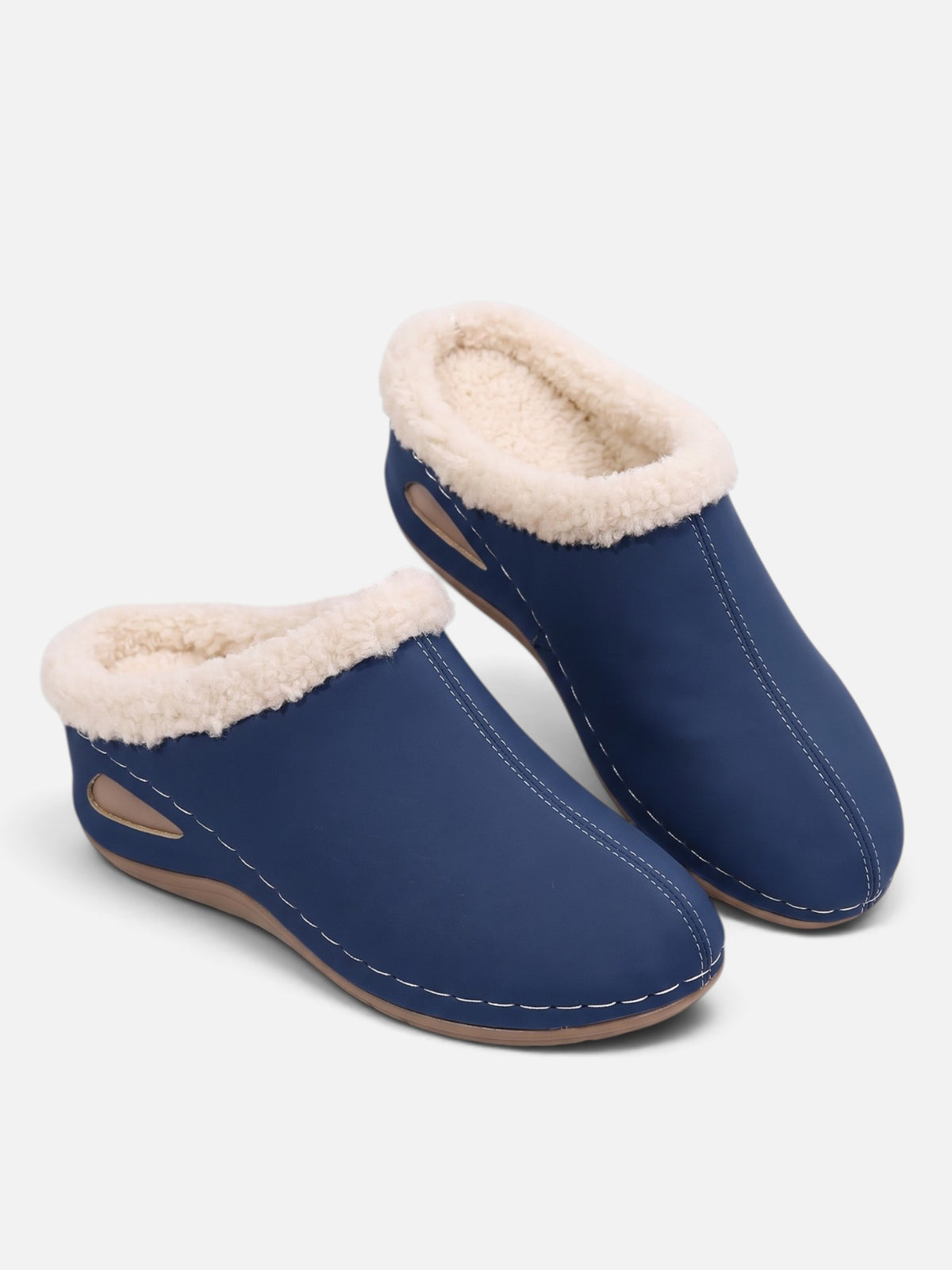 Chaussons Mules Femme Fausse Fourrure