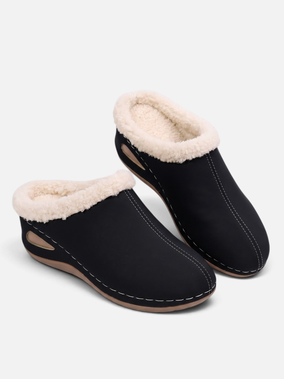 Chaussons Mules Femme Fausse Fourrure