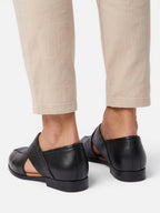 Sandales Homme Cuir Tressé Bout Fermé