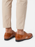 Sandales Homme Cuir Tressé Bout Fermé