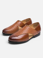 Sandales Homme Cuir Tressé Bout Fermé