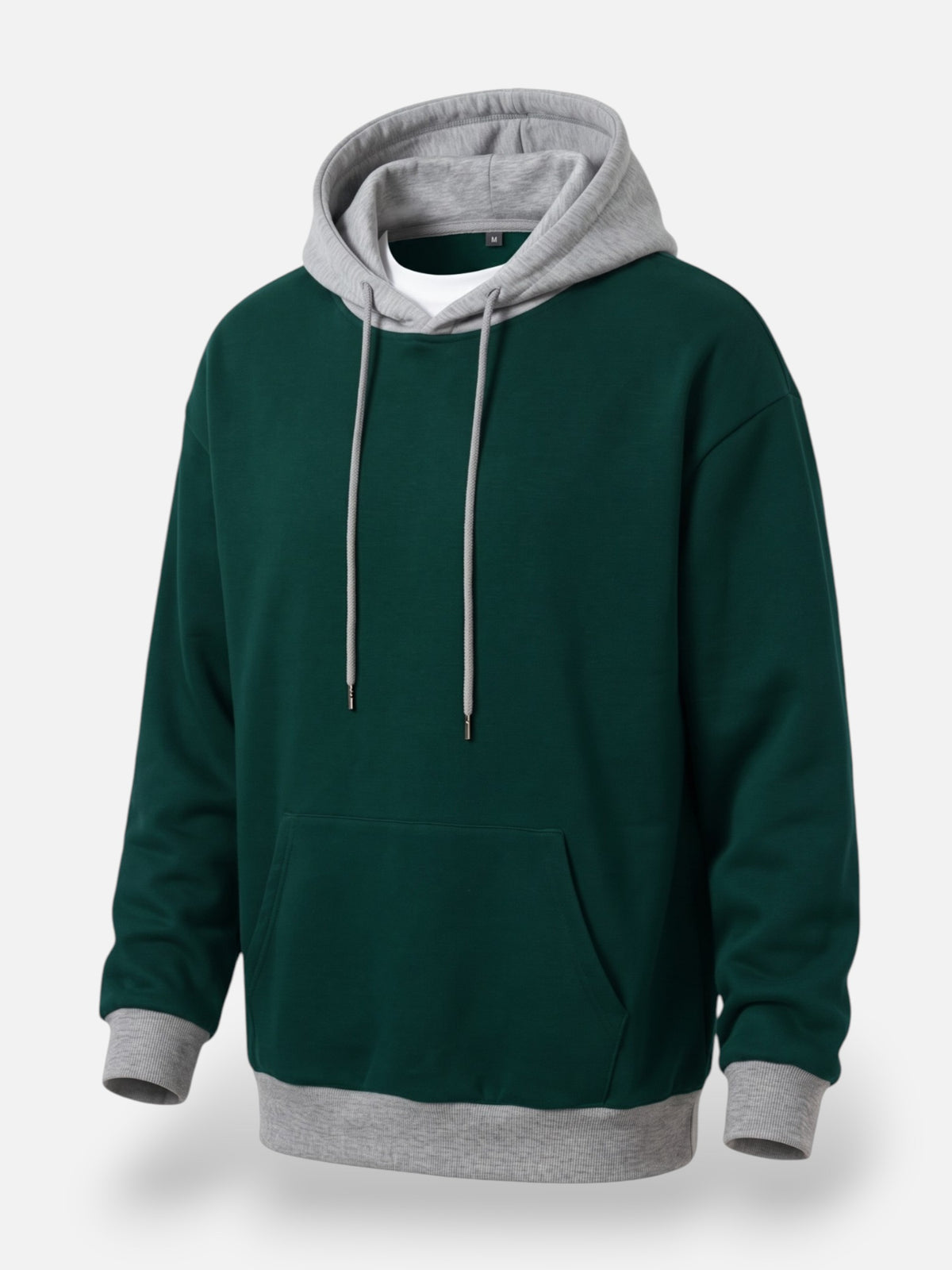 Men's Colour Block Drawstring Hoodie