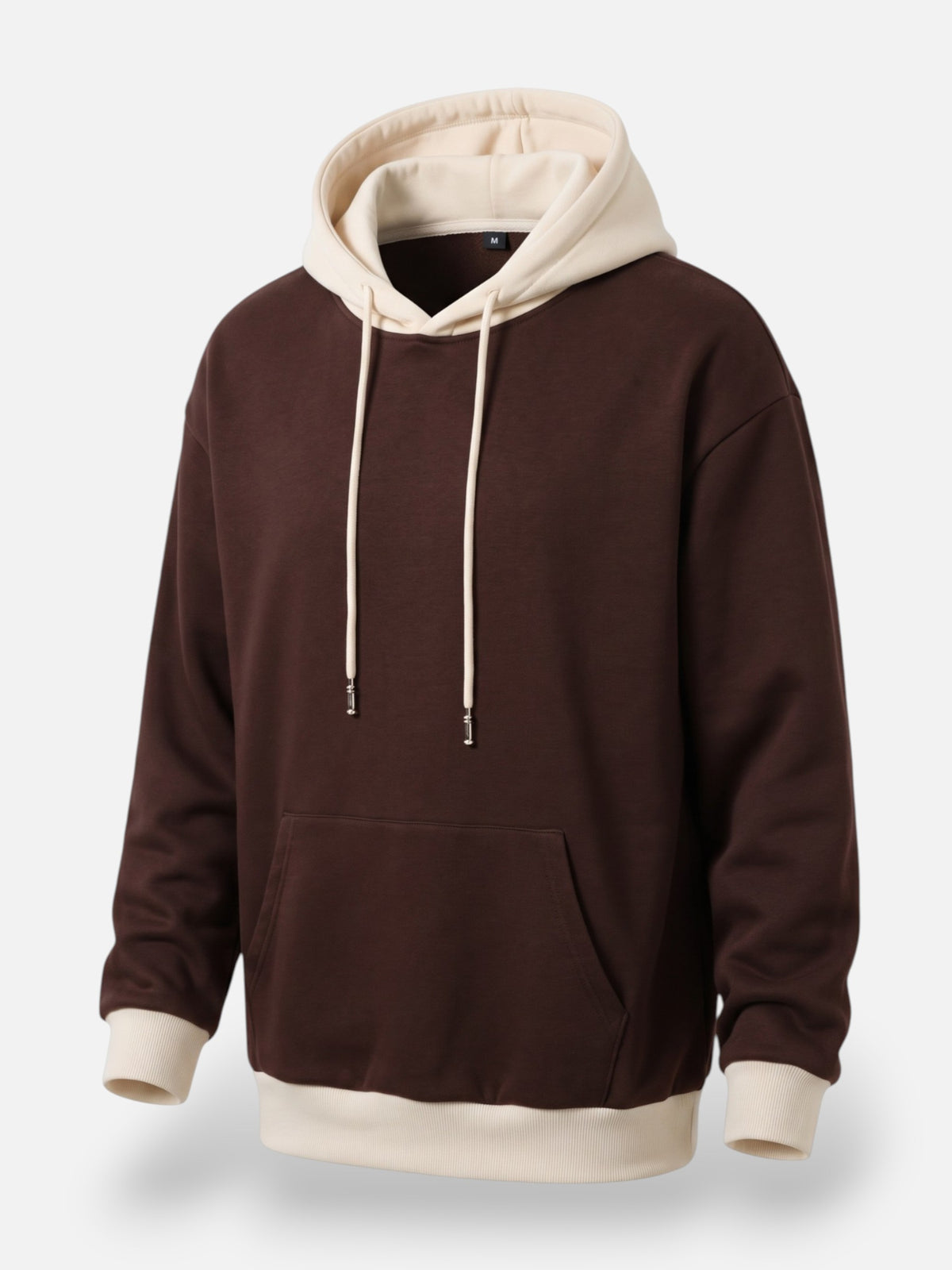 Men's Colour Block Drawstring Hoodie
