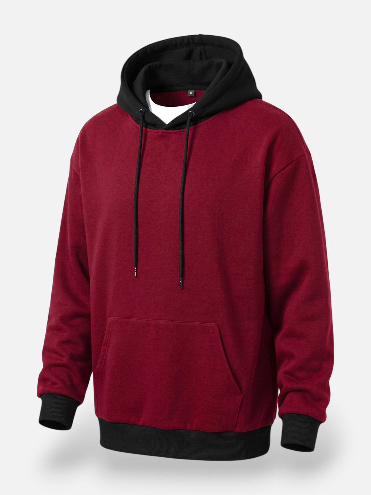 Men's Colour Block Drawstring Hoodie