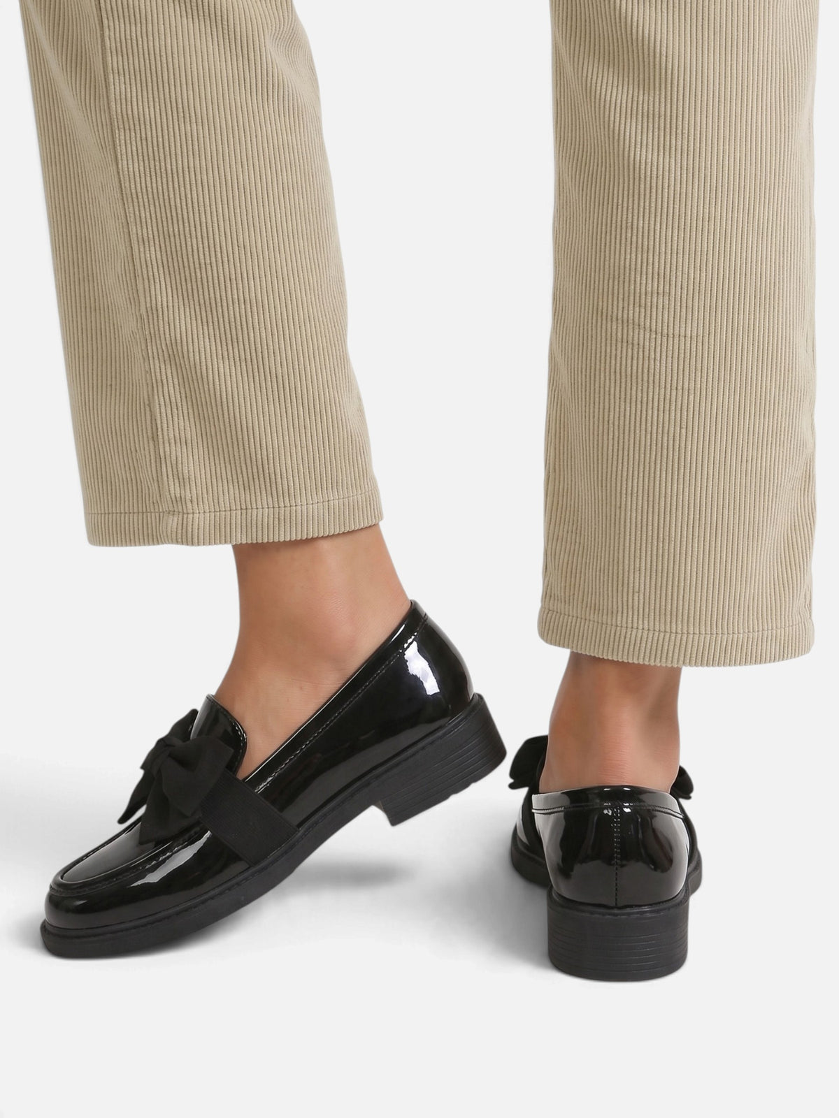 Mocassins Femme Vernis Noeud