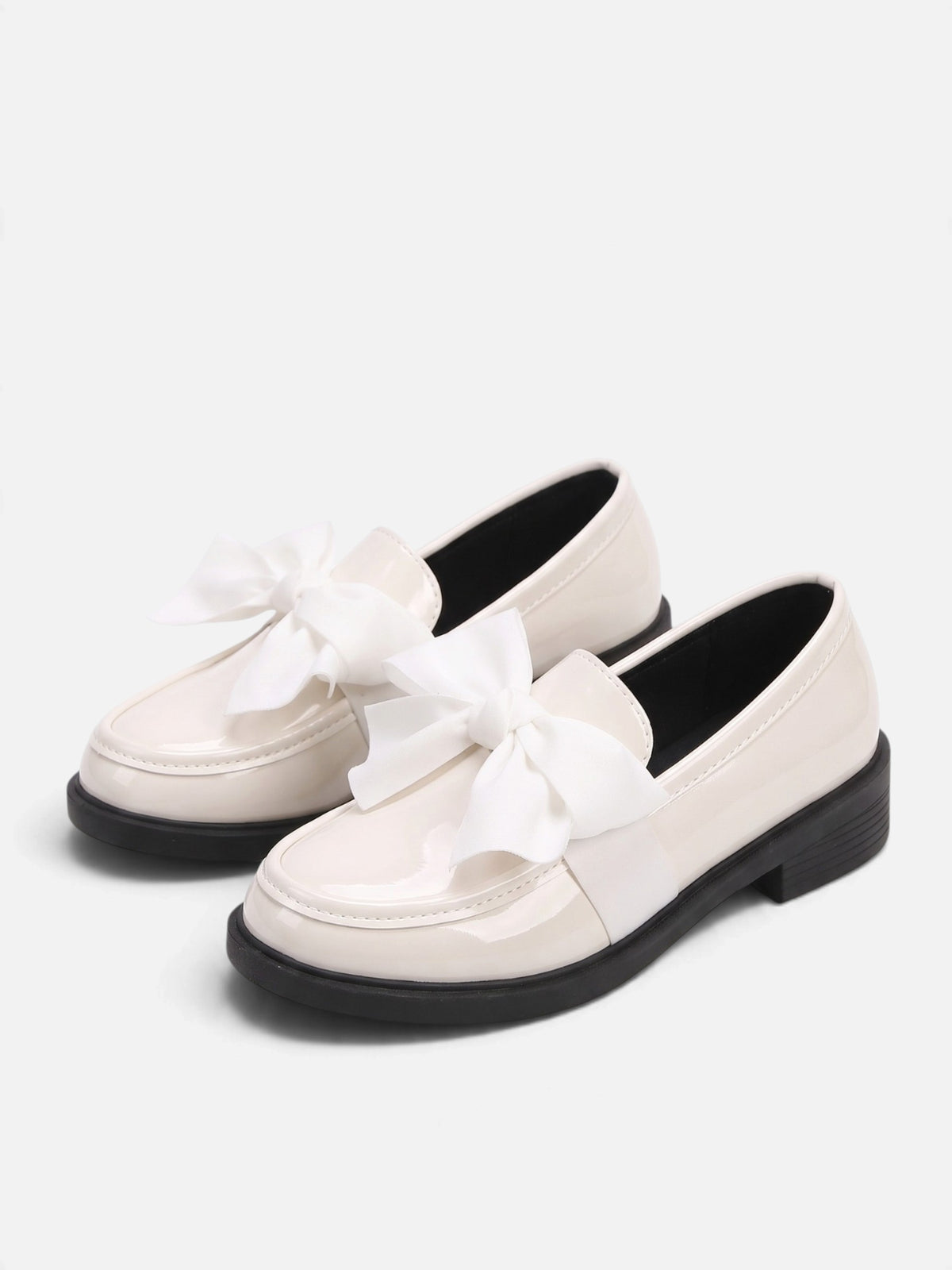 Mocassins Femme Vernis Noeud