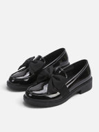 Mocassins Femme Vernis Noeud