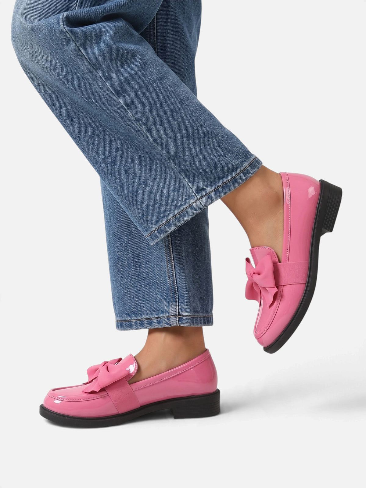 Mocassins Femme Vernis Noeud