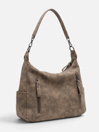 Sac Hobo Femme Multi-Poches Simili Cuir