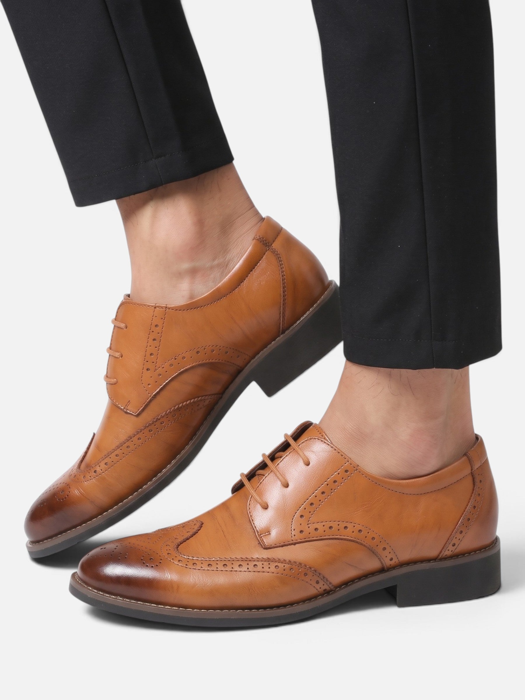 Derbies Brogue Homme Cuir