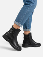 Bottines Femme Cuir Boucle Semelle Épaisse