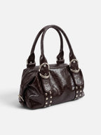 Sac Porté Épaule Femme Simili Cuir Clouté