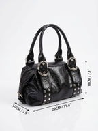 Sac Porté Épaule Femme Simili Cuir Clouté