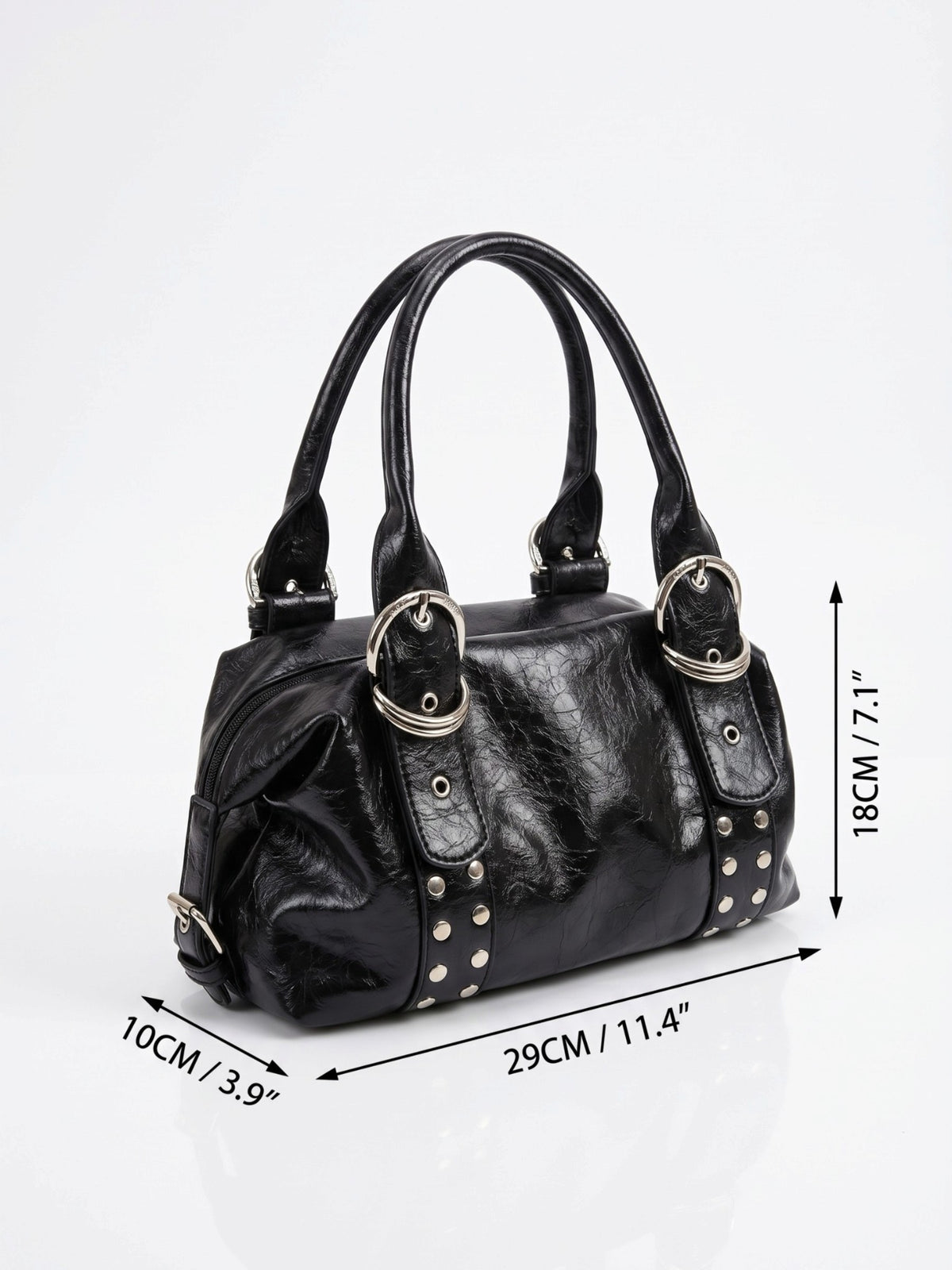 Sac Porté Épaule Femme Simili Cuir Clouté