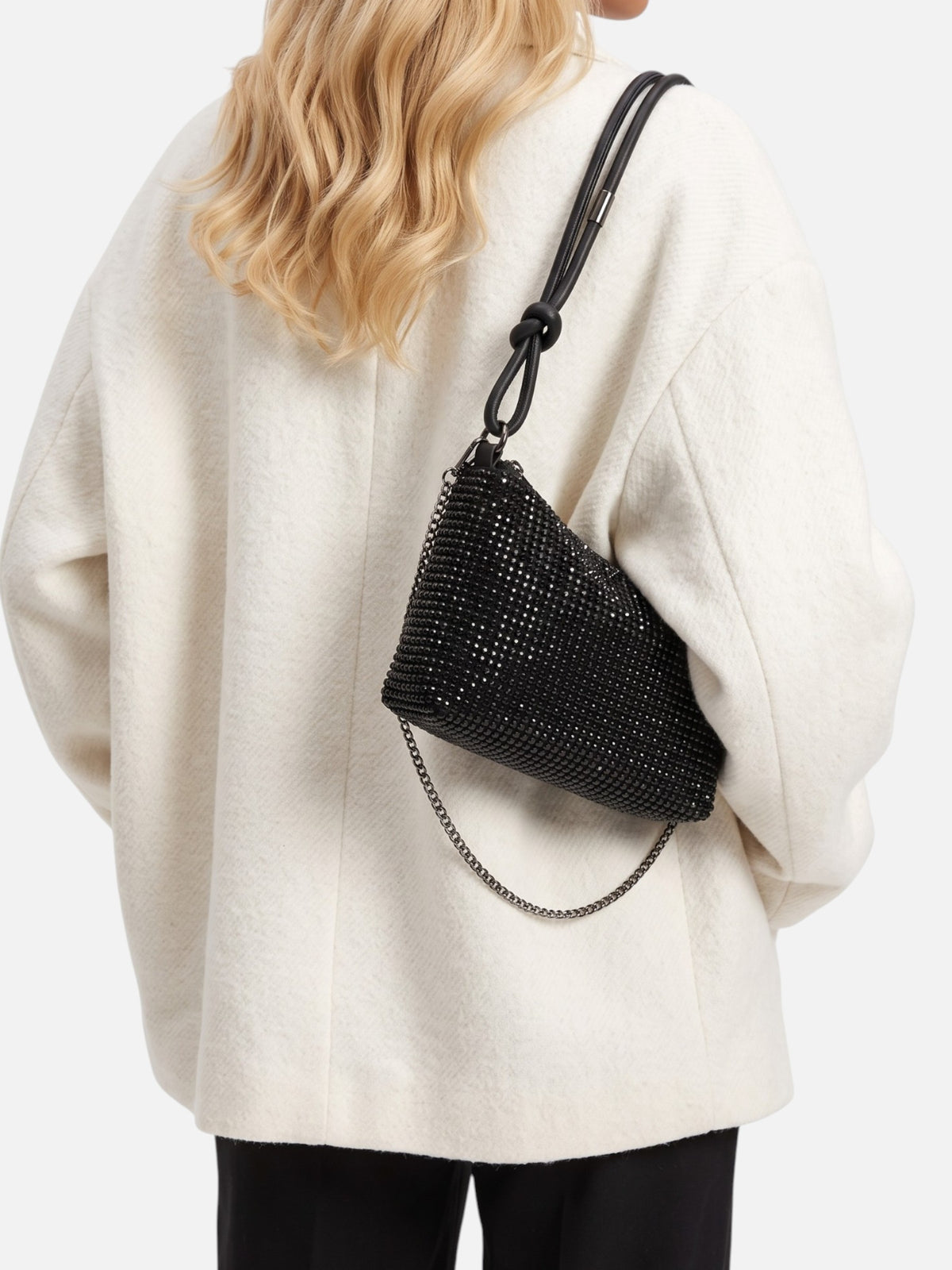 Sac Porté Épaule Femme Strass Chaîne