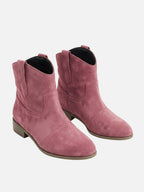 Bottines Femme Western Effet Daim