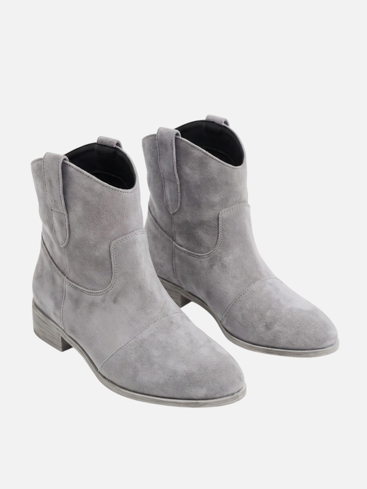 Bottines Femme Western Effet Daim