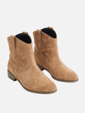 Bottines Femme Western Effet Daim