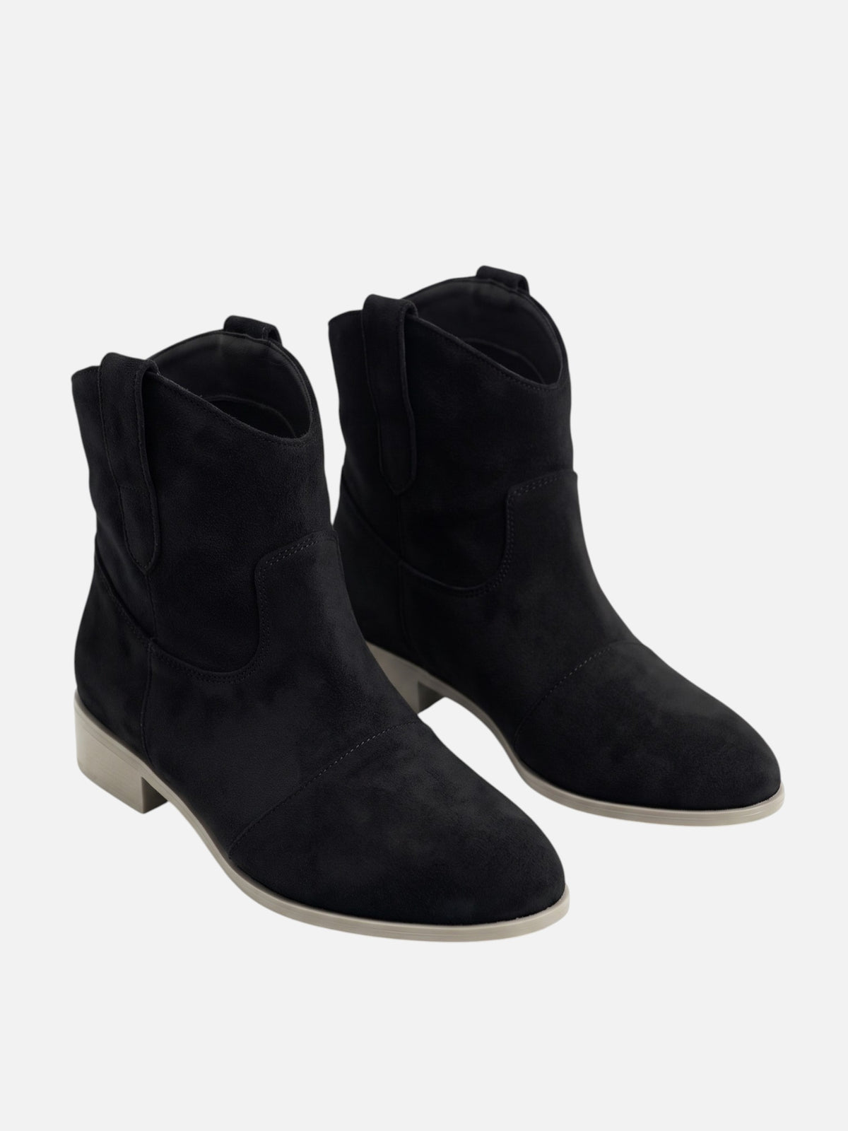 Bottines Femme Western Effet Daim