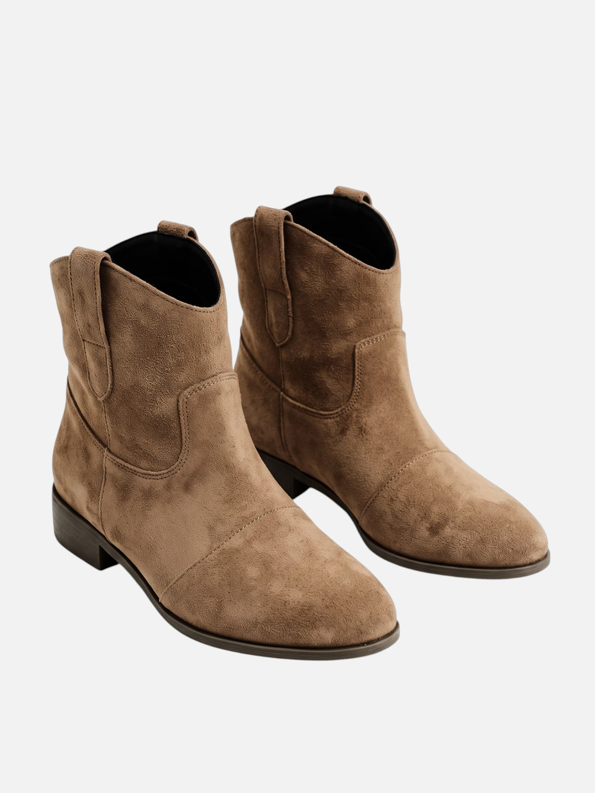 Bottines Femme Western Effet Daim