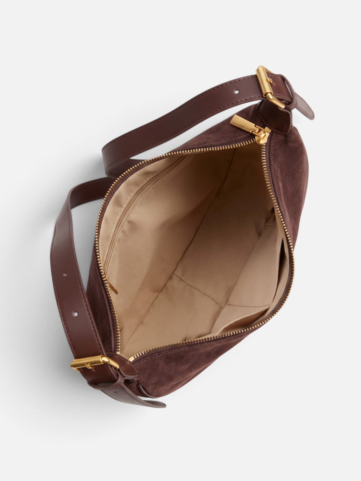 Sac Hobo Femme Suédine Zippé