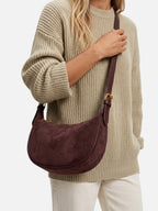 Sac Hobo Femme Suédine Zippé