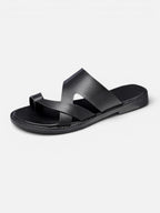 Sandale homme à brides croisées – style méditerranéen et semelle plate