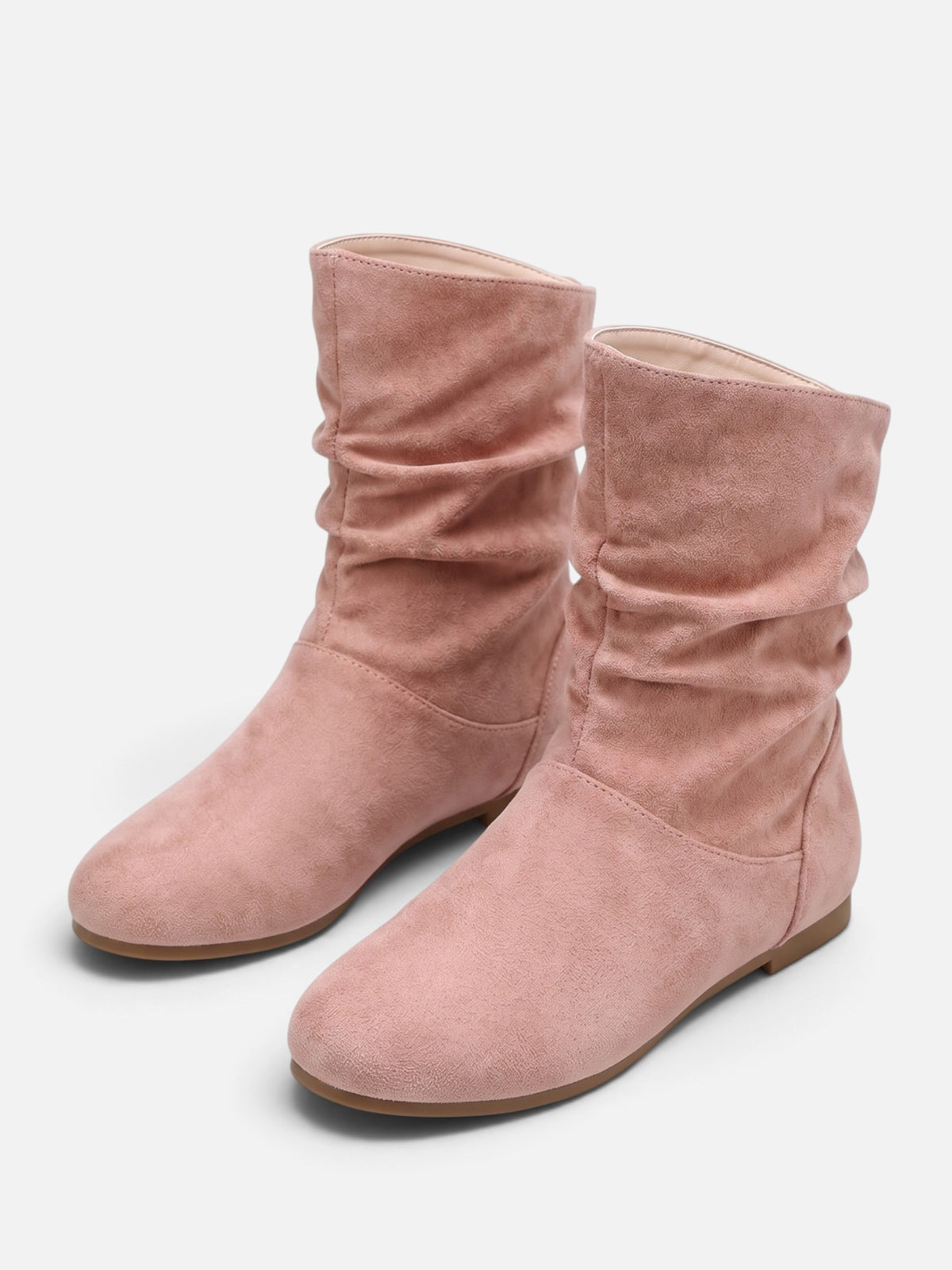 Bottes Suédine Femme Slouchy Mi-Mollet