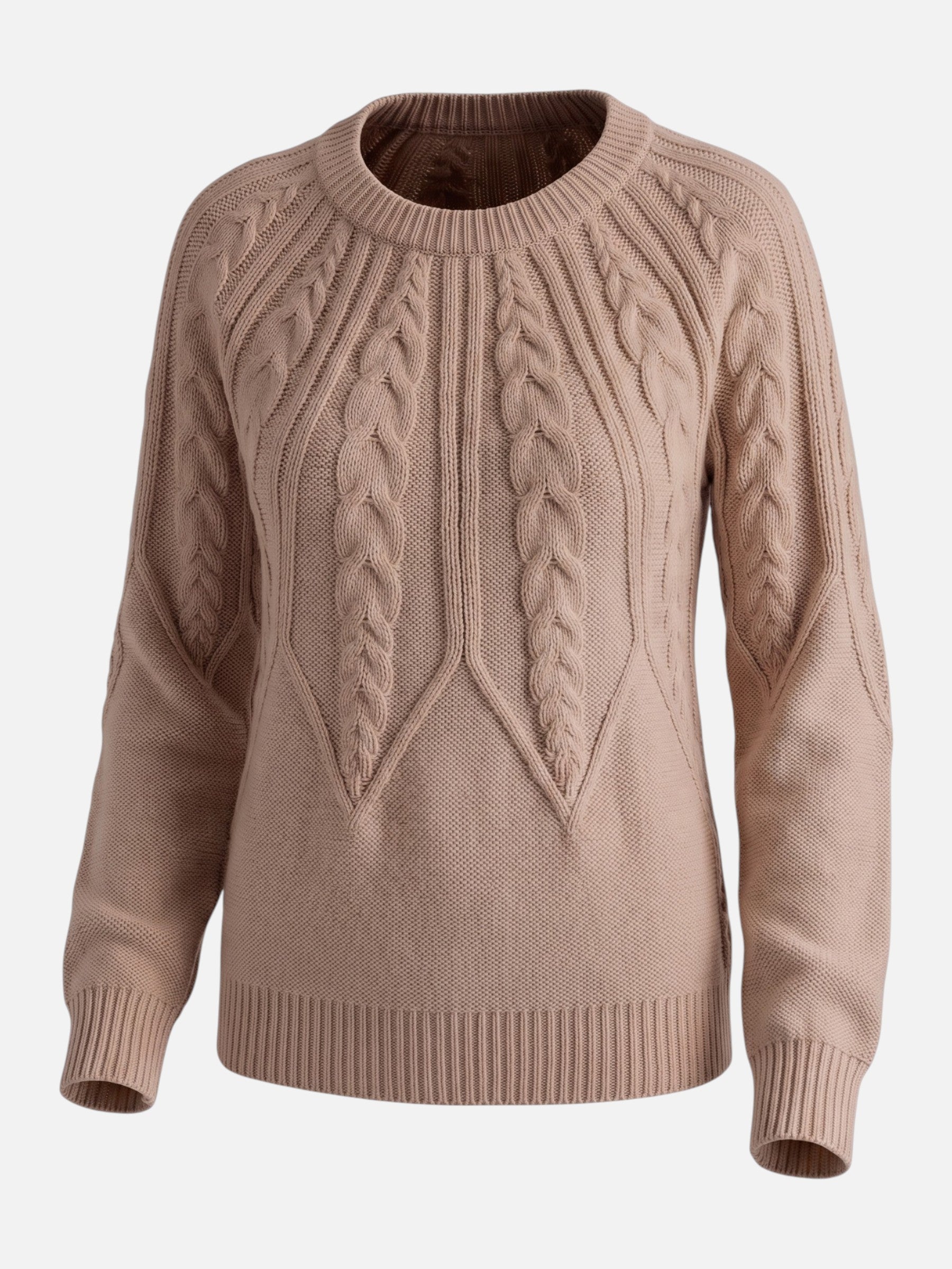 Pull Femme Torsadé Manches Ballon