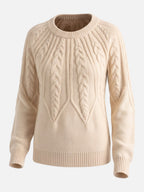 Pull Femme Torsadé Manches Ballon
