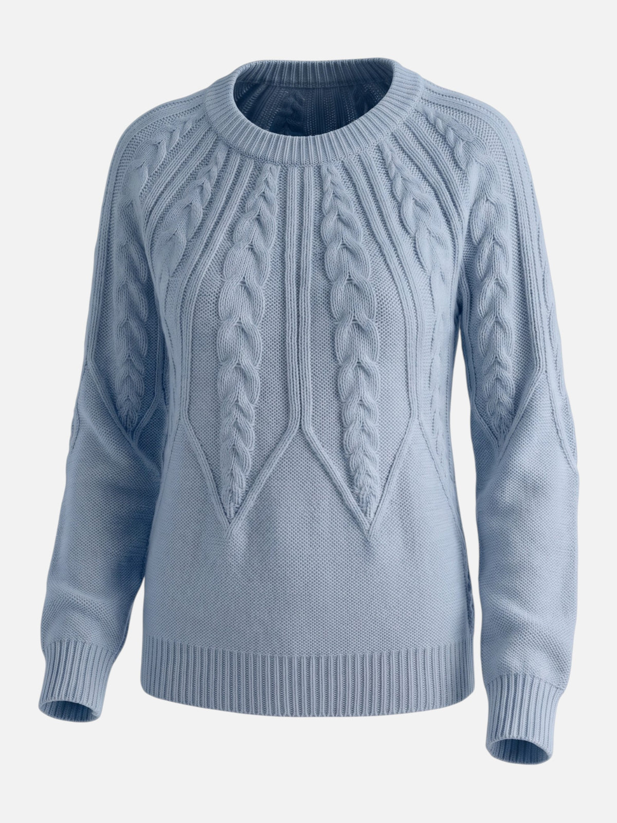 Pull Femme Torsadé Manches Ballon
