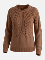 Pull Femme Torsadé Manches Ballon